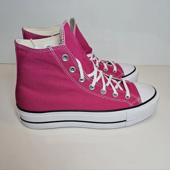 Converse Chuck Taylor All Star Lift Platform High Top Sneakers Pink Size 9.5 - Picture 1 of 11